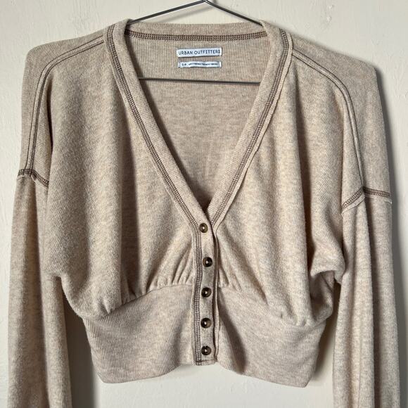 Urban Outfitters UO Farley Button-Up Sweater Cardigan Top Size S - Picture 3 of 8